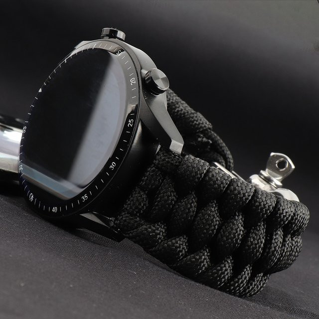 Uhrenarmband Nylon, Schwarz, Unisex - Bild 1