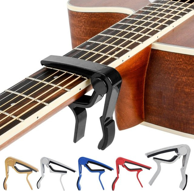 IRIN Gitarren-Kapodaster aus Metall für 6-saitige akustische, klassische und E-Gitarren in Schwarz - Bild 1