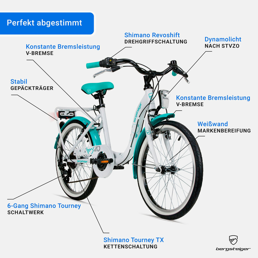 Bergsteiger Citybike Bergsteiger, 20 Zoll / 24 Zoll - Bild 3