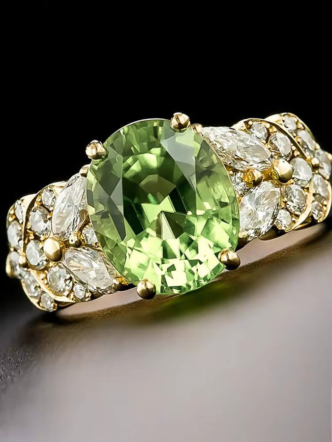 Huitan Ring, Gold, Zirkonia, Damen - Bild 4