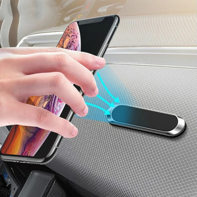 Magnetischer Autotelefonhalter und Instrumententafel-Organizer in Schwarz für dein Auto - Bild 1