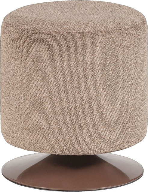 Hocker MOUTIQUE JOSEPHINE in Braun aus Stoff, B/T/H: 39 x 39 x 47 cm - Bild 1