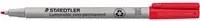 STAEDTLER Lumocolor non-permanent 315 Folienstift mit feiner Spitze in Rot und Grau - Bild 1