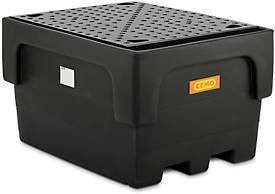 Cemo IBC-Auffangwanne aus Polyethylen mit PE-Lochplatte, 1100 l, unterfahrbar - Bild 1