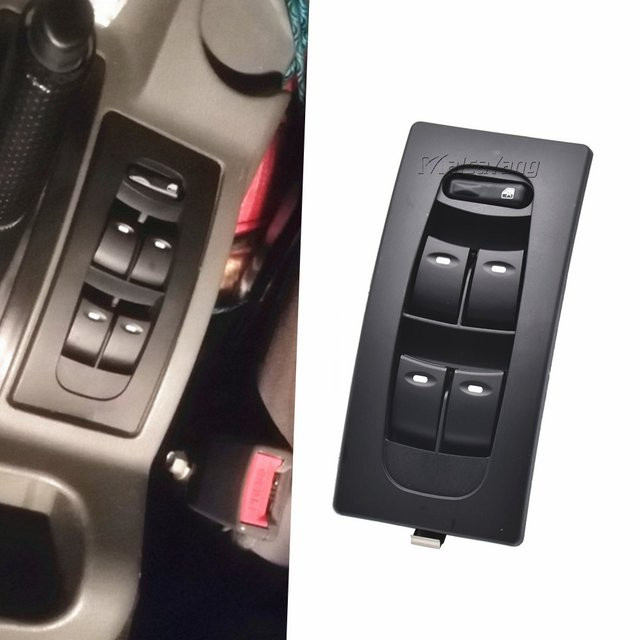 Malcayang Steuerschalter für elektrische Fensterheber für Mahindra Scorpio 1. Generation/Gateway, Schwarz - Bild 1
