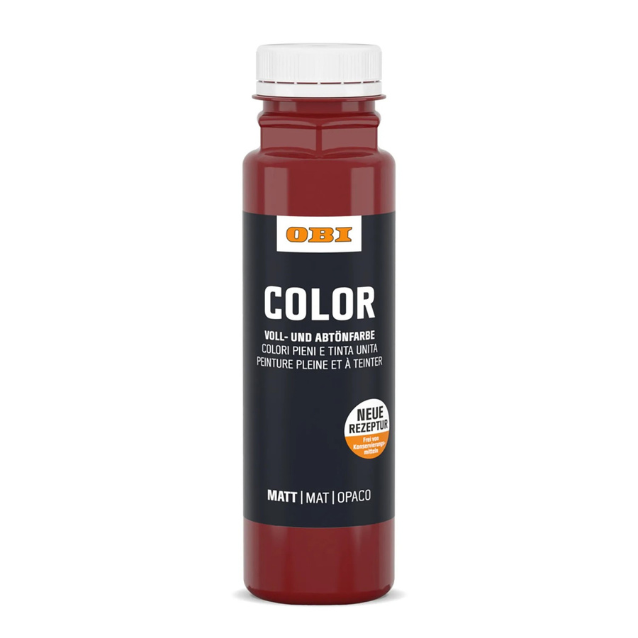 OBI Color Voll- und Abtönfarbe Dispersion wasserbasiert Rot 0,25 l - Bild 2