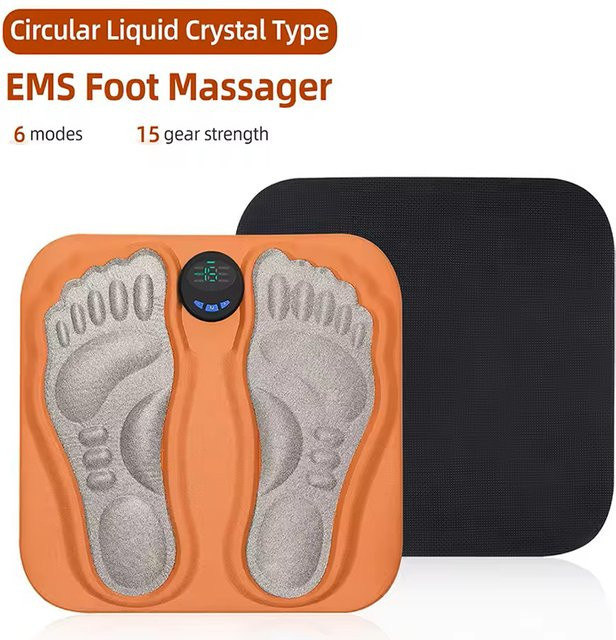 WEILIXUN Fuß- und Beinmassagegerät, Unisex, orange, grau - Bild 1