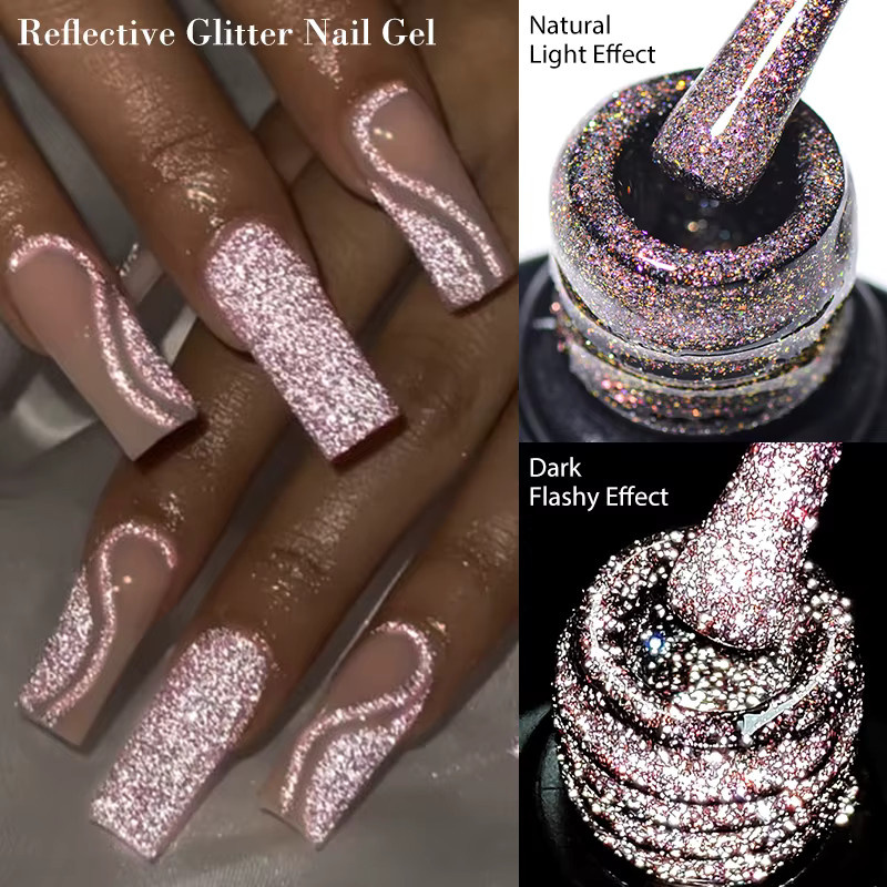Meet Across Nagellack, Nude Pink, Schimmernd, Gel - Bild 2