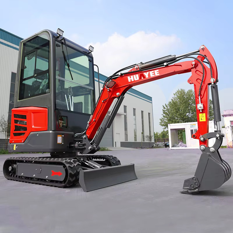 Huayee Mini-Raupenbagger 1,8 Tonnen in Rot mit Euro-5-Emissionsstandard - Bild 4