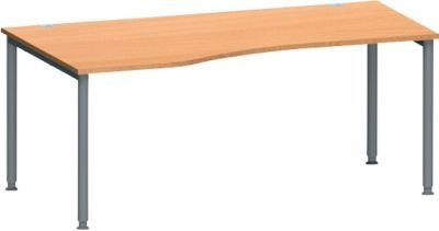 Schäfer Shop Genius Freiformschreibtisch MODENA FLEX, Buche/anthrazit, Breite: 180 cm - Bild 1