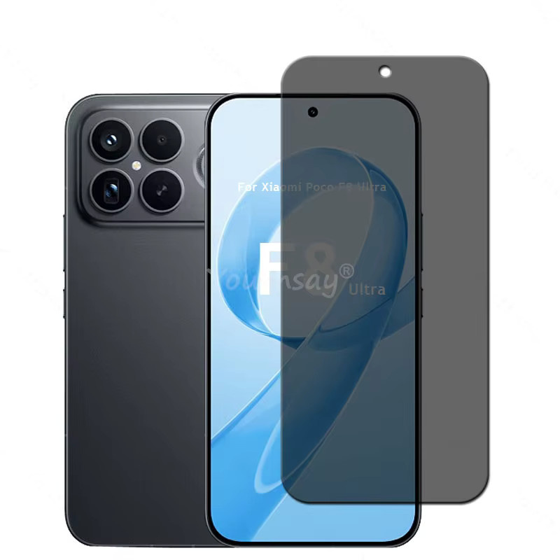 Xiaomi POCO F8 Ultra und F8 Pro Anti-Spionage Sichtschutzglas aus gehärtetem Glas in Transparent - Bild 2