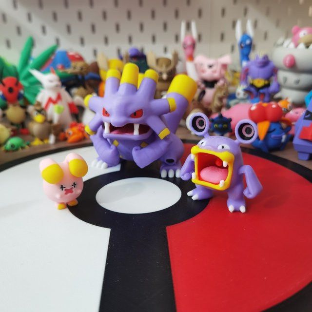 Bandai Pokemon Anime Figuren Set Whismur Loudred Exploud 3D-Druck Modell für die Desktop-Dekoration im Maßstab 1:20 - Bild 1