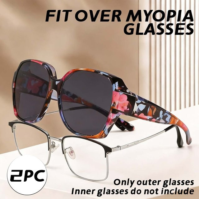 VOPHA Fitover-Sonnenbrille, Vollrand, multicolour, Unisex, Kunststoff - Bild 1