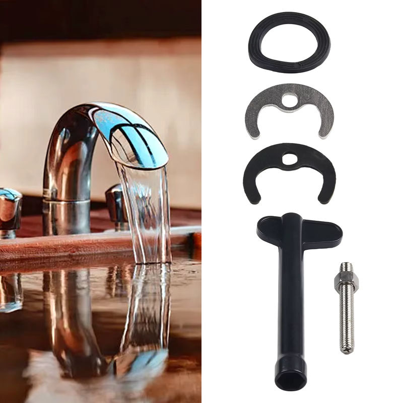 DAZZLEEX Wasserhahn-Befestigungssatz aus Kunststoff für die Reparatur von Küchenbecken-Wasserhähnen mit Bolzen, Unterlegscheiben, Platte und Schraubenschlüssel - Bild 4