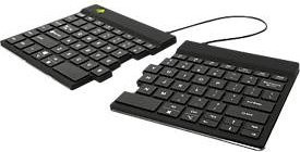 Ergonomische R-Go Split Break Tastatur, kabellos via Bluetooth oder USB, QWERTZ, schwarz - Bild 1