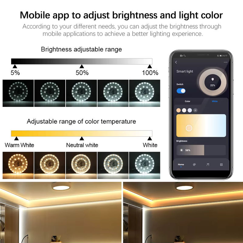 Asign RGBW LED-Deckenleuchtenmodul 40W mit Tuya Smart App Steuerung, Farbtemperatur 3000K-6500K, Weiß - Bild 5