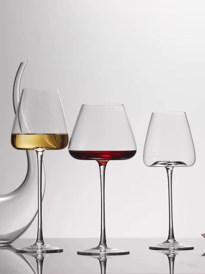 ZHUOJI Kristall-Rotweinglas Transparent mit 580 ml Fassungsvermögen - Bild 3