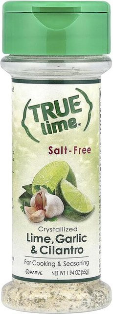 True Lime Kristallisierte Limette Knoblauch & Koriander salzfrei 55 g - Bild 1