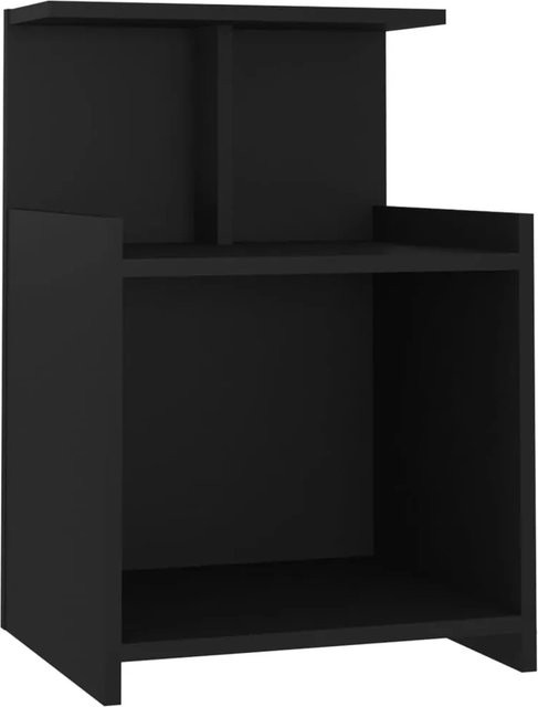 vidaXL Nachttisch aus Holzwerkstoff in Schwarz, B/T/H: 40 x 35 x 60 cm - Bild 1