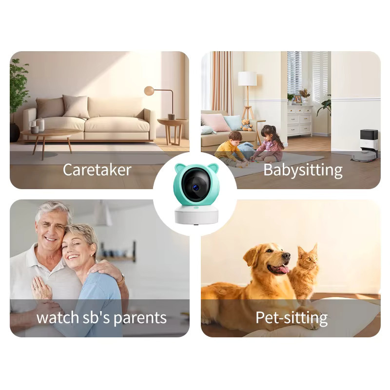 Danmini Babyphone mit 5 Zoll Monitor, 1080P Kamera, Tuya App Steuerung, Zwei-Wege-Gegensprechanlage und Bewegungserkennung - Bild 5