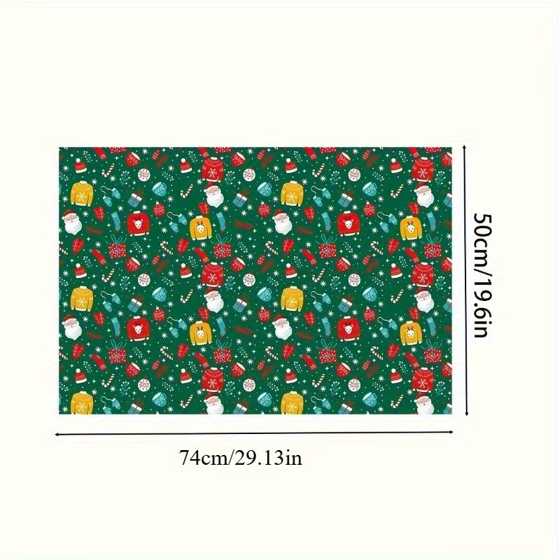 10 Stück Weihnachtsgeschenkpapier in Mehrfarbig für Party, Hochzeit und Dekoration - Bild 4