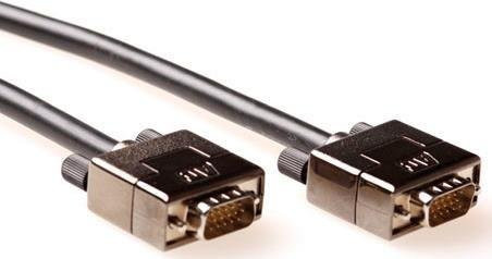 ACT High Performance VGA Kabel mit Metallkappen, Schwarz, Länge: 25 m - Bild 1