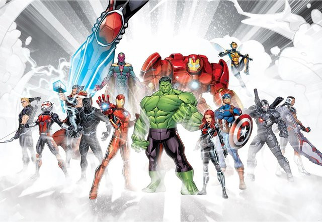 Komar Fototapete Avengers Unite Multicolor B: 368 cm, H: 254 cm - Bild 1