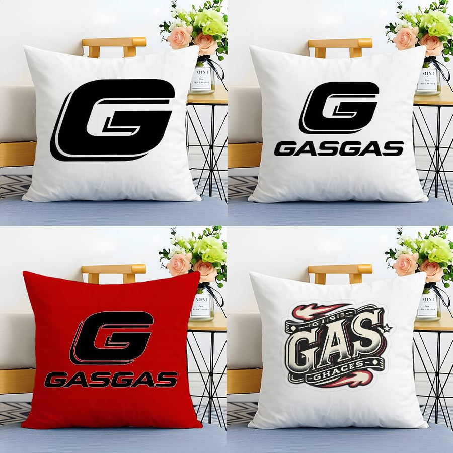 Gasgas Motorrad Kissenbezug mit Druck für Wohnzimmer und Schlafzimmer, Multicolor, B/B/H: 18 x 18 x 18 cm - Bild 2