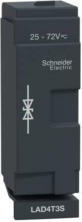 Schneider Electric LAD4T3S Beschaltungsmodul Spezialdiode 250VAC/DC grau für D40A/D65A Kleinverteilerzubehör - Bild 1