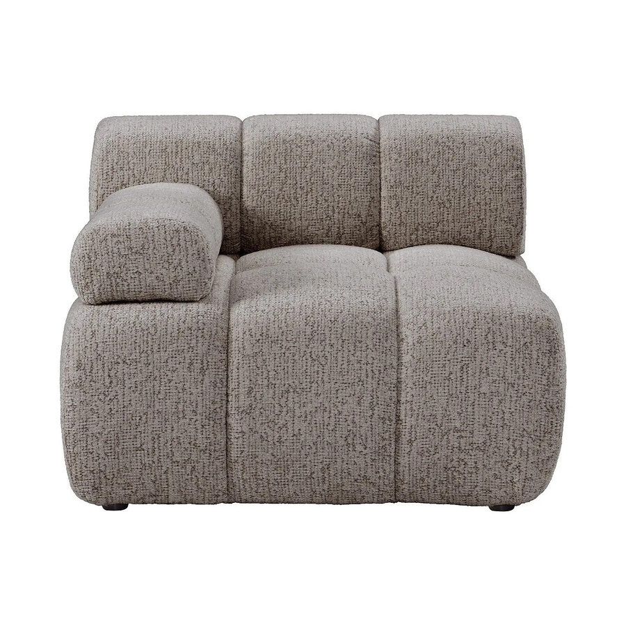 Vente-unique Sessel Facivil in Taupe mit gerader Rückenlehne und Stoffbezug, Höhe: 94 cm, Breite: 70 cm, Tiefe: 70 cm - Bild 2