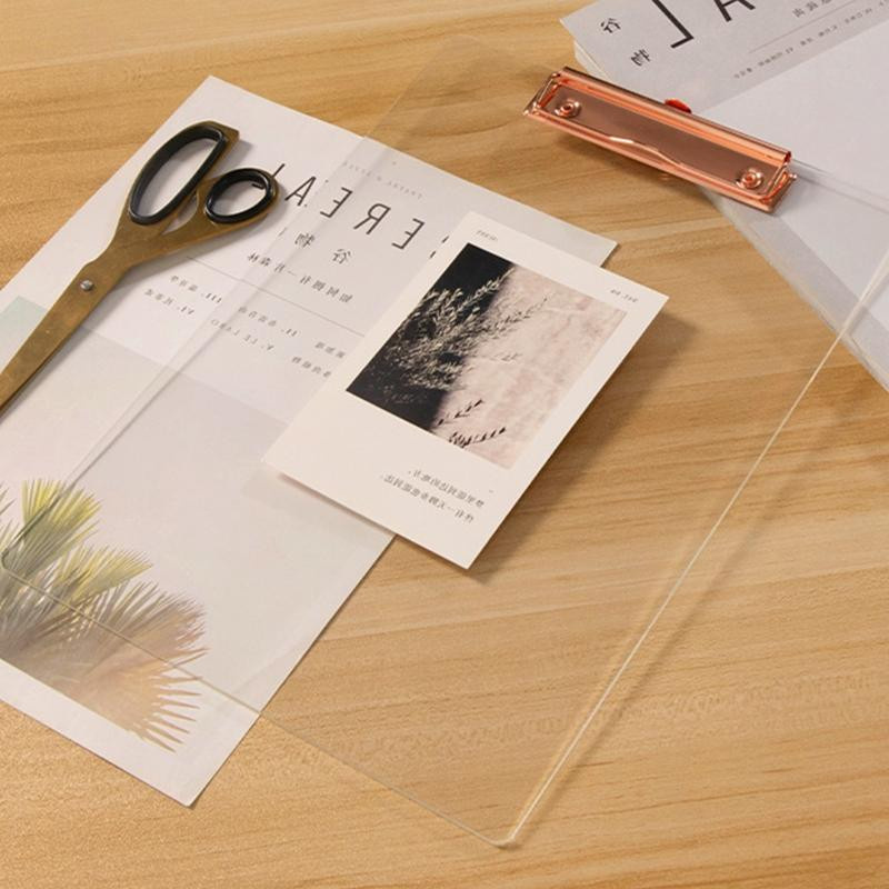 Yiran Furniture Aktenhalter aus Acryl für A4 Dokumente in Rose Gold - Bild 2