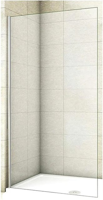 Duschparadies Walk In Duschabtrennung aus Nano Glas mit Chrom Profil, B/H: 50 x 200 cm - Bild 1