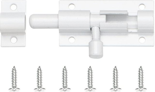 Trend Aura Riegelbolzen aus Aluminiumlegierung für Tür und Tor, Schwarz und Silber, 5 Zoll - Bild 1