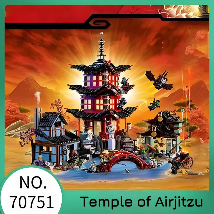 LEGO Ninjago Mystery Floating Temple of Airjitzu, Baustein-Spielzeug, 2028 Teile - Bild 2