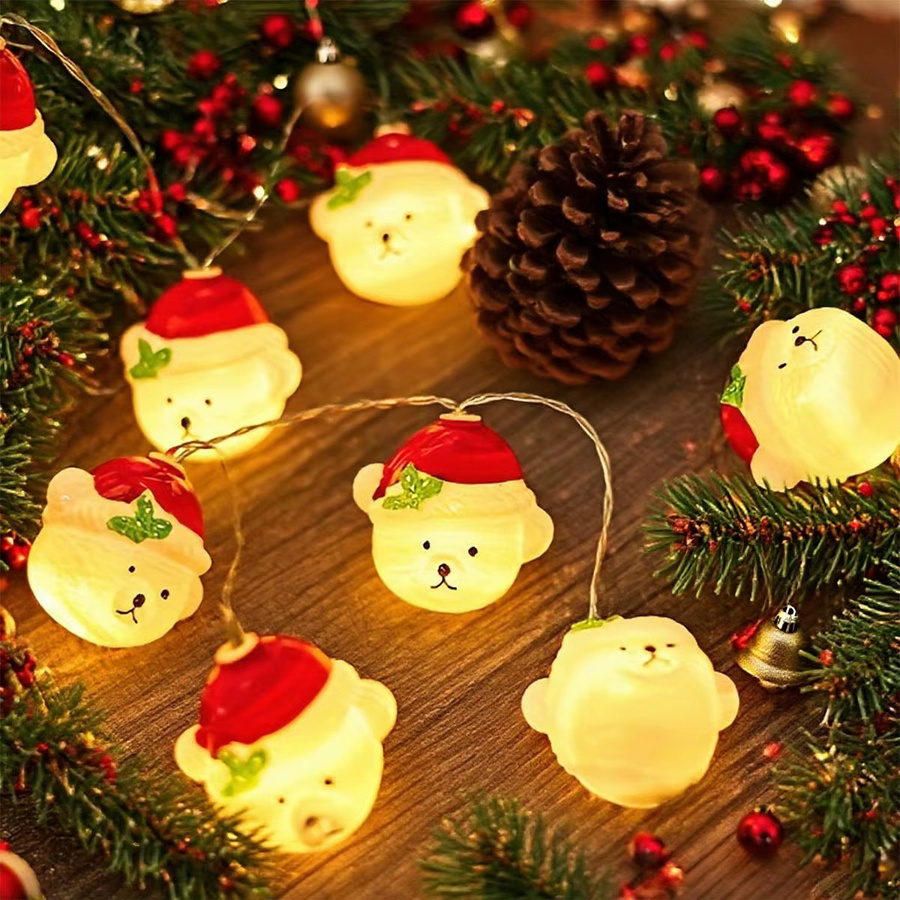 Peach Forest LED Lichterkette mit Bär, Joker und Schneemann in Multicolour, batteriebetrieben für deine Weihnachtsdekoration im Innenbereich - Bild 4