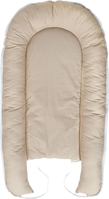 Ullenboom Kuschelnest Classics Babybett aus Baumwolle, Beige, B: 55 cm, L: 95 cm - Bild 1