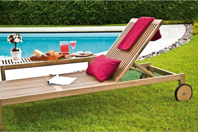 Tramontina Liege aus Tauari Holz in Braun, B/T/H: 195 x 79 x 104 cm - Bild 1