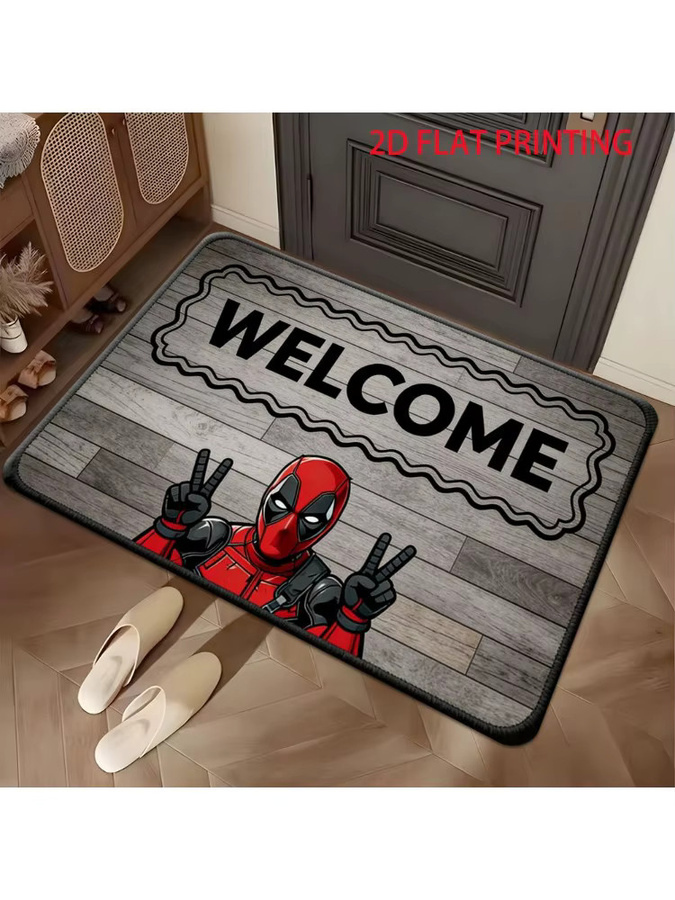 Beast Kingdom Marvel Deadpool Fußmatte aus Polyester, Mehrfarbig, B/T: 60 x 60 cm - Bild 7