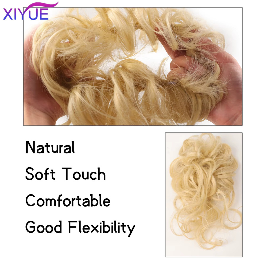 XIYUE Synthetischer Haarknoten, Chignon, Schwarz, Damen - Bild 2