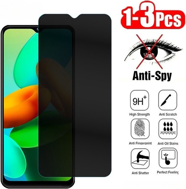 Sichtschutz Panzerglas für Motorola Moto G34 G50 G84 G53J G53Y G54 5G Power G Stylus 5G 2023 Anti-Spion Transparent - Bild 1