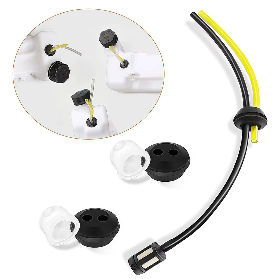 VIBRATITE 3er Set Kraftstoffschlauch und Kraftstofffilter Kit für Rasenmäher, Kettensägen und Gartengeräte - Bild 3
