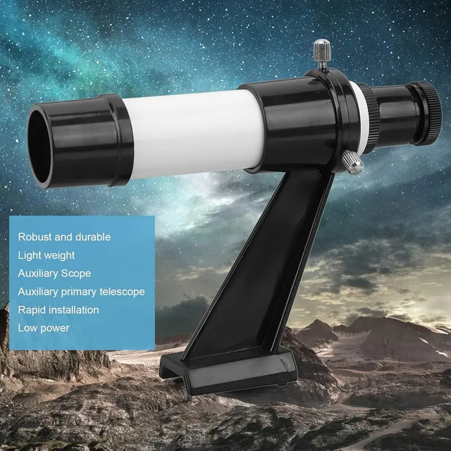 Datyson Sucherfernrohr 5X24 mit Fadenkreuz und Halterung aus Kunststoff, Schwarz, Zubehörset für astronomische Teleskope - Bild 1