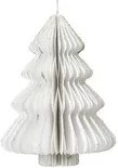 EVERLANDS Weihnachtsbaum Dekorationsfigur in Weiß, Hängeanhänger aus Papier, Ø 30 cm x H 40 cm - Bild 1