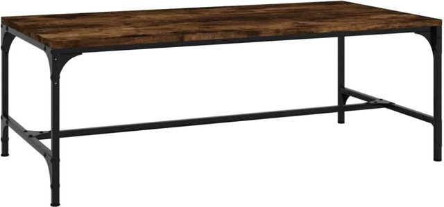 vidaXL Couchtisch aus Holzwerkstoff in Räuchereiche mit industrieller Note, B/T/H: 100 x 50 x 35 cm - Bild 1