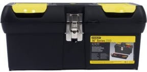 Stanley Werkzeugbox Millenium mit Einsätzen, Schwarz, B/T/H: 41,1 x 19,9 x 18,5 cm - Bild 1
