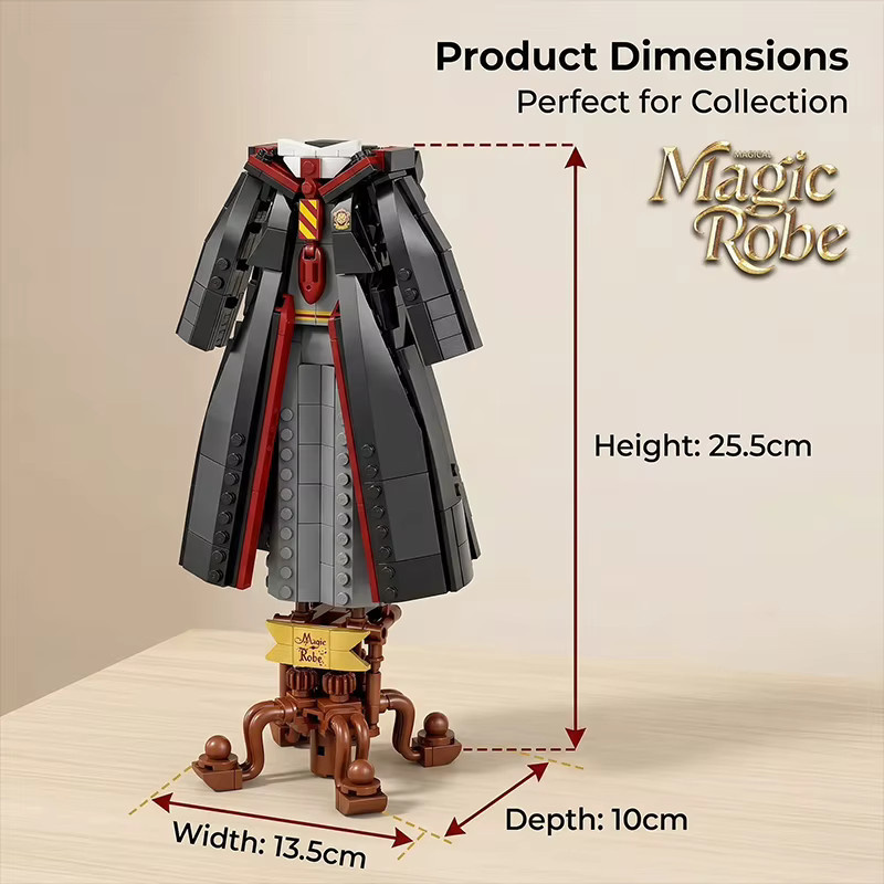 Magische Robe MOC Bausteine Modell, Harry Potter, 661 Teile, ab 14 Jahre - Bild 4