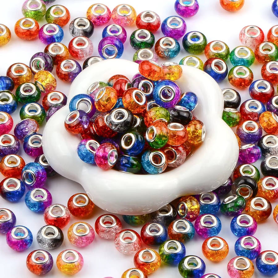 NASSBORO Distanzperlen Acryl, Bunt, Perle - Bild 5
