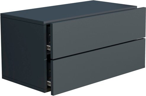 VCM Wandregal Usal Nachtschrank in Anthrazit, H x B x T: 30 x 60 x 32 cm - Bild 2