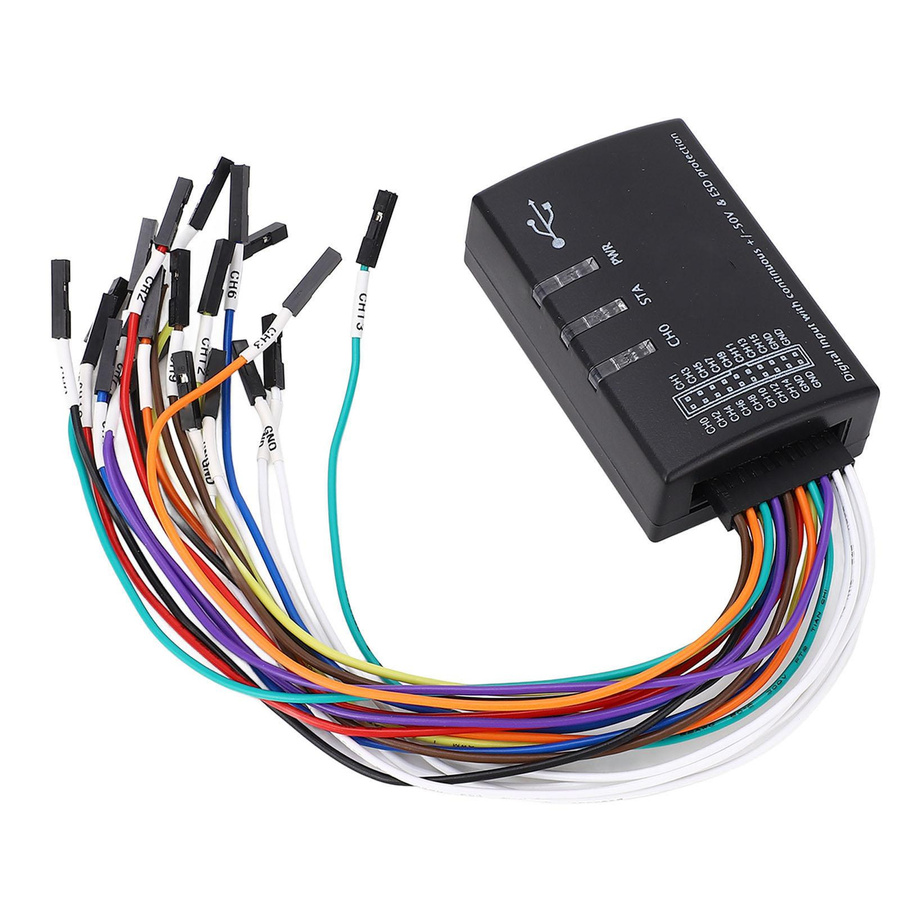 Saleae USB-Logikanalysator mit 16 Kanälen und 100 MHz Abtastrate in Schwarz - Bild 2