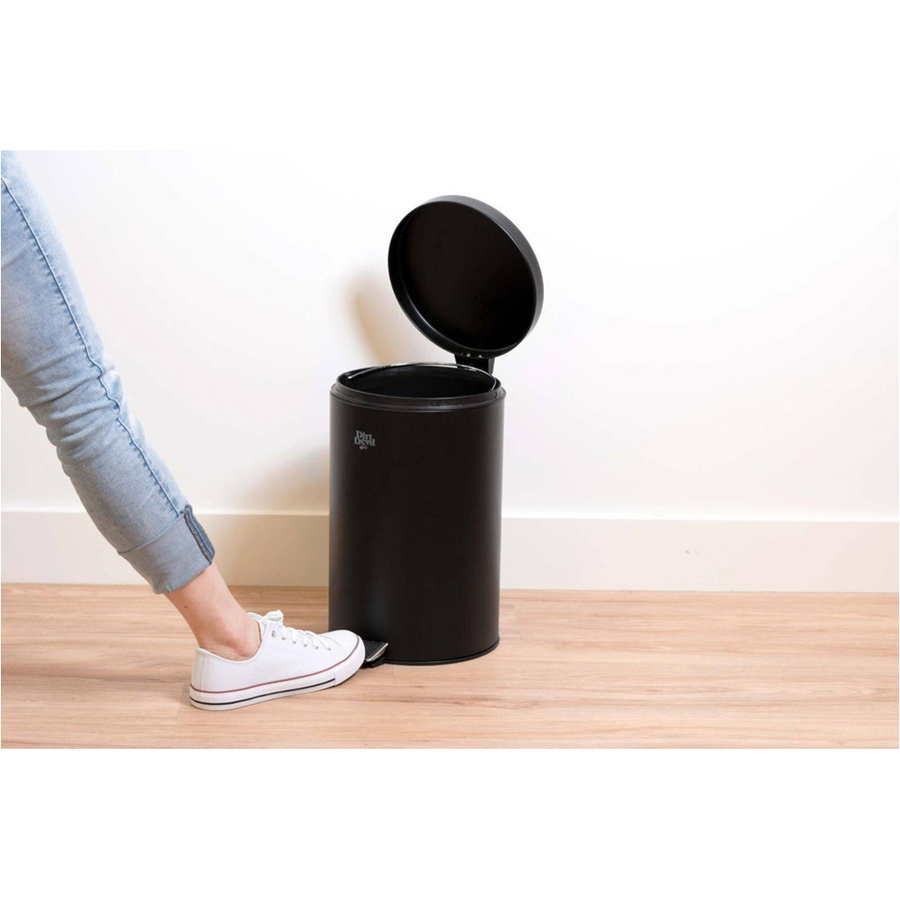 Dirt Devil Treteimer aus Stahl in Schwarz, Höhe: 40 cm, 12 l - Bild 5